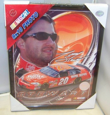 VINTAGE RACING REFLECTIONS 8X10 FRAMED PHOTO 2006 #20 HOME DEPOT TONY STEWART
