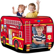 Dolanus Fire Truck Play Tent Pop up for 15 inches x 1 x 12 inches, Red