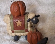 Suzi Skoglund 2010 Fall Sheep With Pumpkins