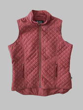 Outback Trading Company Preppy Vest Brick Red Quilted Full Zip classic Sz. L