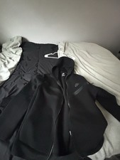 Nike Mens Black Full Zip Hooded Fleece Hoodie...
