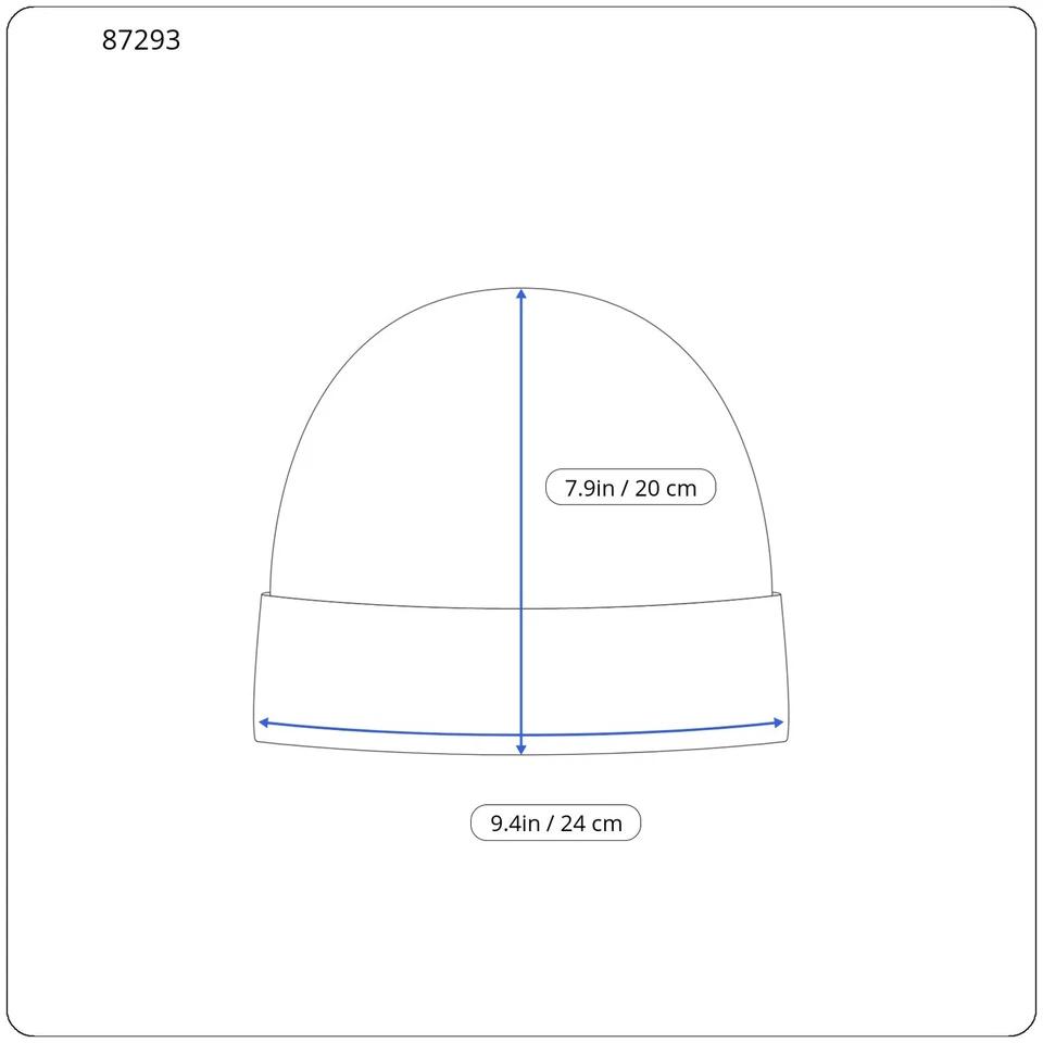 Calvin Klein Monogram Embro Beanie Hombre Sombrero OS Algodón Azul Punto Bordado - Imagen 3 de 4