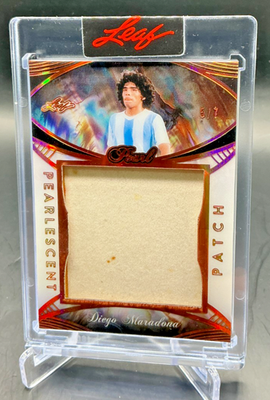 2025 Leaf Pearl Pearlescent DIEGO MARADONA Encased Game-Used Patch