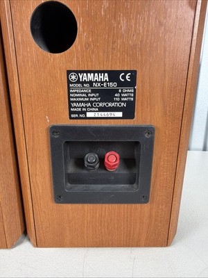 Yamaha NX-E150 Wood Bookshelf Speaker Set - Working! | eBay