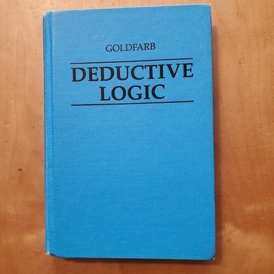 Warren Goldfarb DEDUCTIVE LOGIC hardcover 2003 GOOD