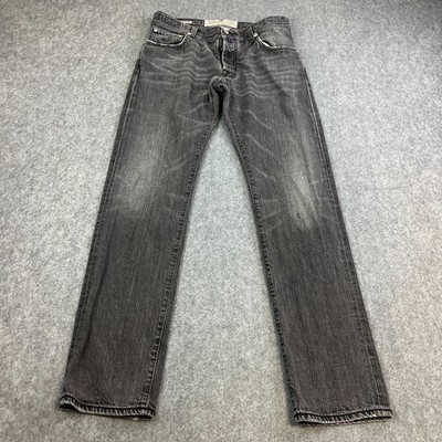 Jacob Cohen Mens Jeans Regular Tapered 35 34 Grey Whiskers Handmade In Italy