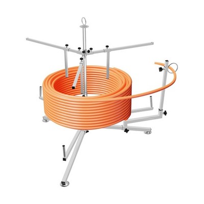 Pipe Reel Dispenser Underfloor Heating Pipe Winder with Bag for PEX PERT Pipes