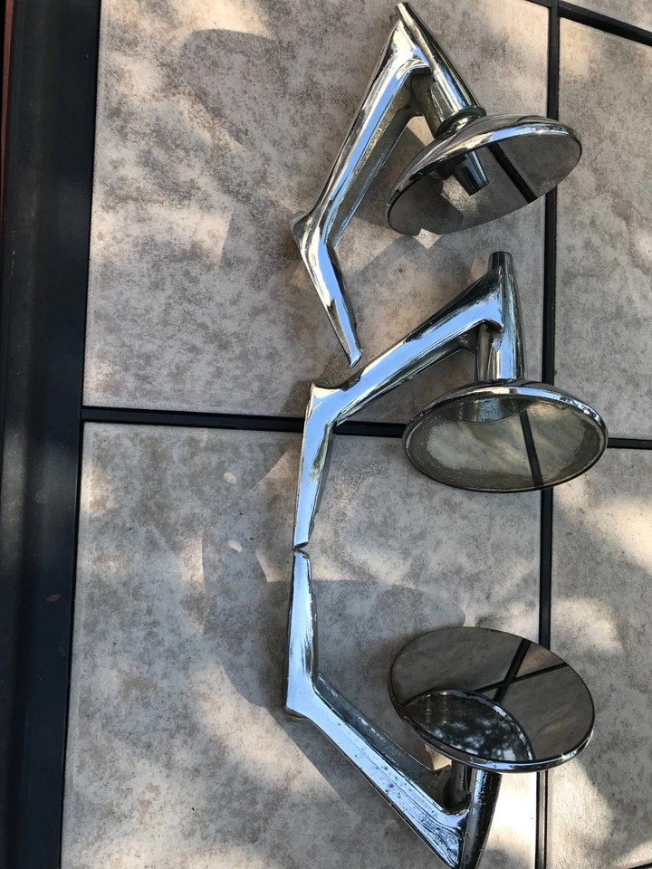 3 espejos retrovisores laterales 1957-1959 Plymouth - Dodge - DeSoto - Chrysler - Imperial p#1801 Foto 2 de 4