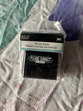 New NIP Jot "Please Correct & Return" Self-Inking Stamp