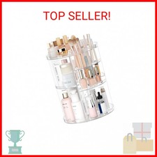 Rotating Makeup Organizer, DIY 8 Adjustable Layers Spinning Skincare Organizer,