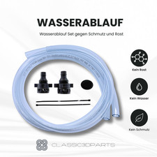 Wasserablauf Set passend für VW T4 Laubschutzgitter Sieb Filter Kotflügel