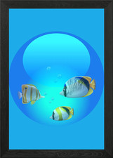 Frutiger Aero Ästhetik Gerahmtes Wandbild Poster Leinwanddruck Bild