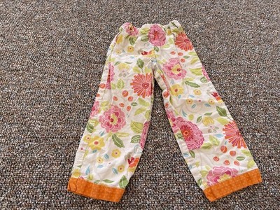 Unbranded Lightweight Bright Floral Pants Approx 2T