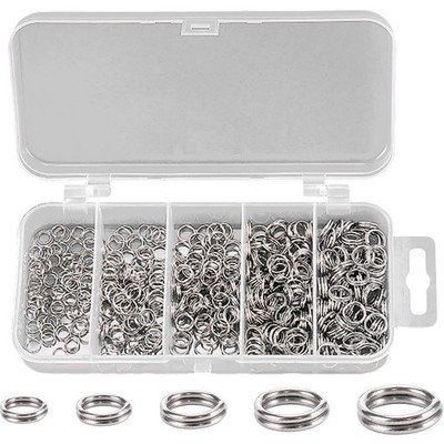 500Stücke Edelstahl Split Ringe für Schmuck Basteln und Reparatur