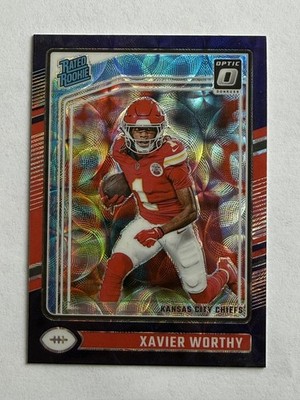 2024 Donruss Optic #300 Xavier Worthy Purple Scope