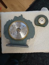 Barometer Weathermaster +Thermometer Slate Encased Vintage  working