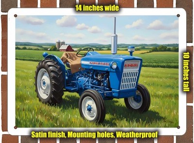 Metal Sign - 1969 Ford 2000 Tractor Oil Painting - 14x10