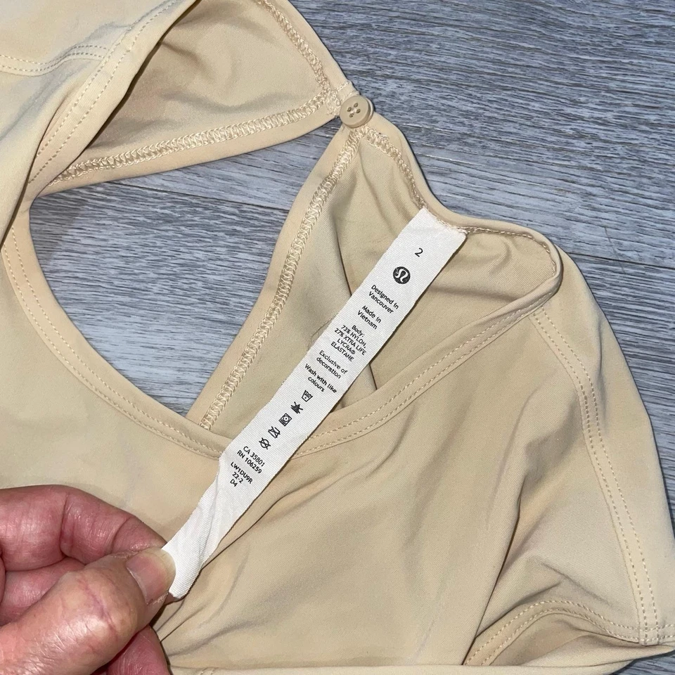 Женский комбинезон Lululemon 2 без спинки с высоким воротником цельный легкий - Изображение 4 из 4