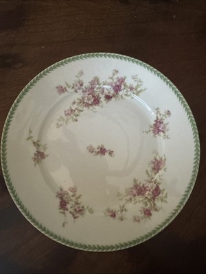 8 Inch W. Guerin Limoges Plates Set Of 3