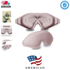 Sleep Mask, 3D Deep Contoured Eye Covers for Sleeping, 99% Block Out Light Ey...