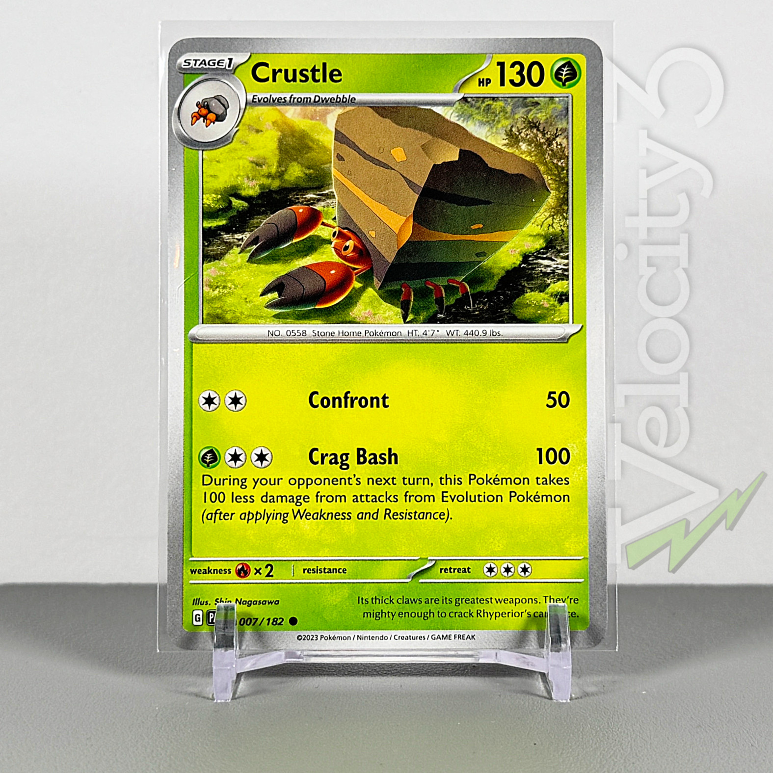 Pokemon TCG Card - Crustle 7/182 Common | 2023 Paradox Rift | NM/Mint
