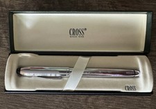 Cross Century 2000 Rollerball Pen Chrome 425-1 Made In USA w/Original Box