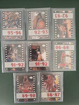 Upper Deck Filmstrip Michael Jordan Chicago Bulls NBA Lot 8 Karten 1986-87