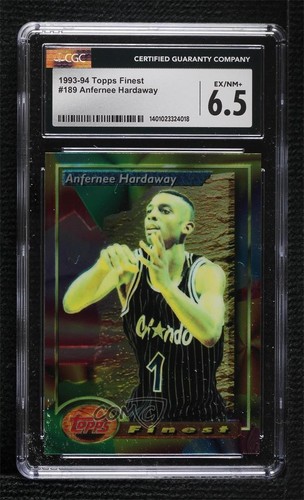 1993-94 Topps Finest Anfernee Hardaway #189 CGC 6.5 Rookie RC