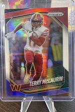 2025 Panini Prizm - Terry McLaurin #223 Red White & Blue Prizm