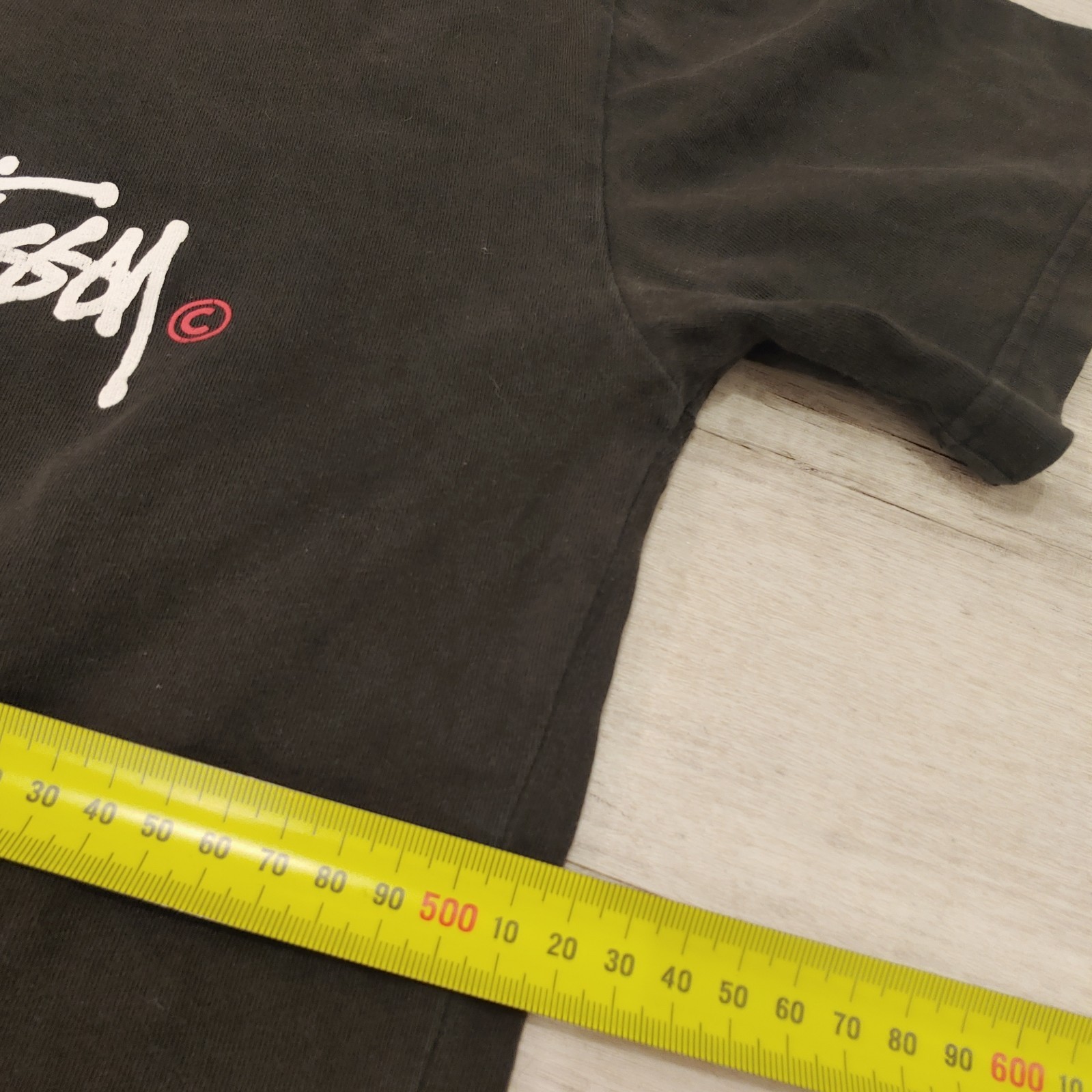 Stussy Black Logo T Shirt Mens Small Short Sleeve Streetwear Cotton Tee thumbnail 8