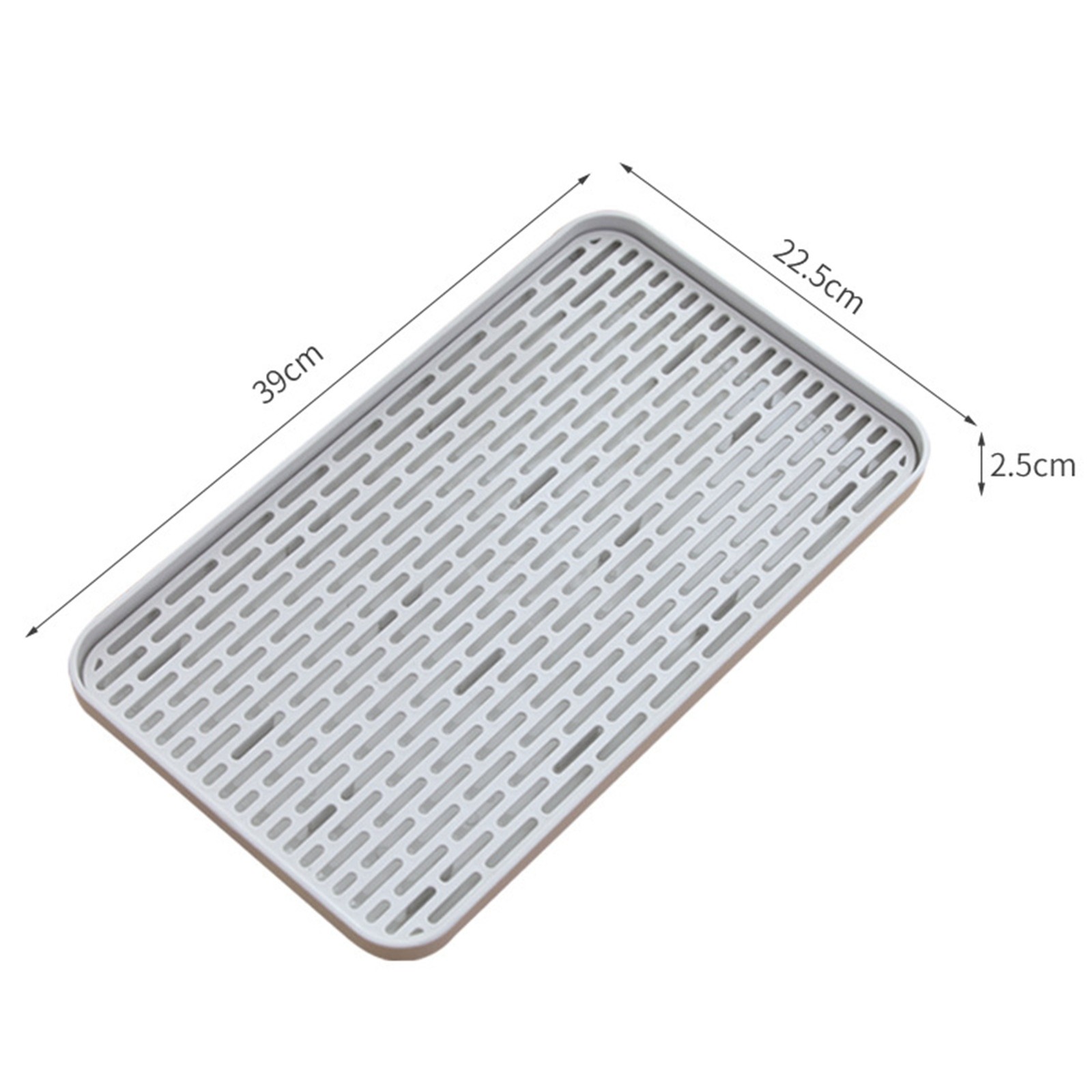 Double Layered Water Drainage Tea Tray For Kitchen Space Saving Premium
