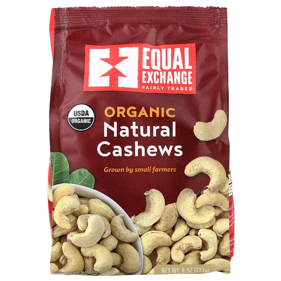 Organic Natural Cashews, 8 oz (227 g)
