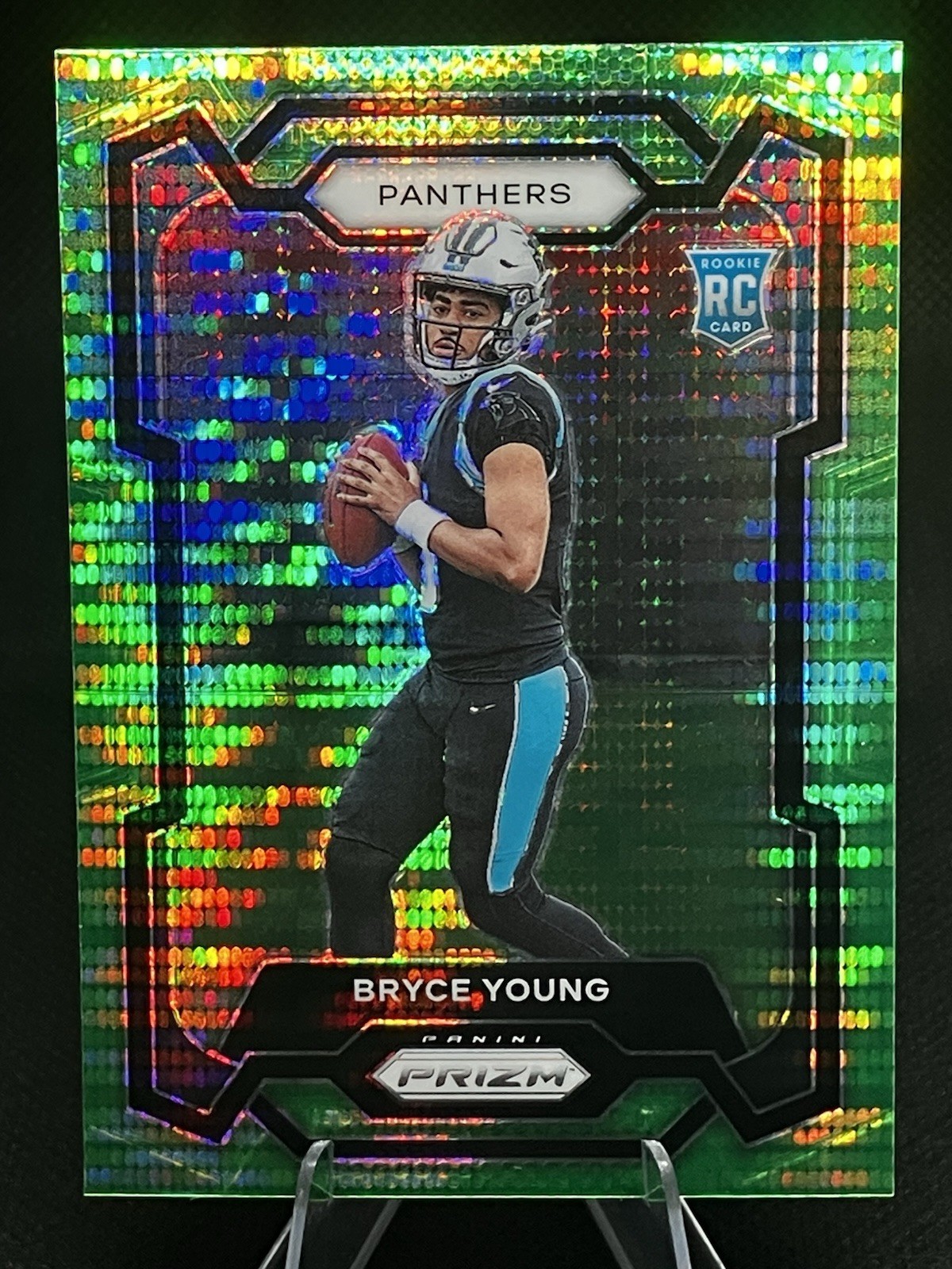 2023 Prizm Bryce Young Rookie Neon Green Pulsar Prizm (RC) | Card No. 311