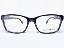 NEW Emporio Armani EA3042 5017 Men's Black Rectangle Eyeglasses Frames 53/16 140