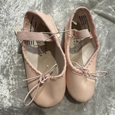 Freestyle Danskin Pink Girls Leather Sole Ballet Dance Shoes Size 9 New With Tag