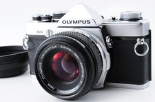 [Near MINT] Olympus OM-2 Silver 35mm Film Camera 50mm f/1.8 Lens From JAPAN
