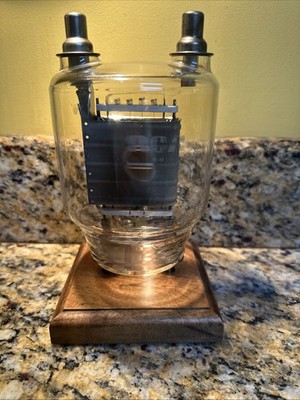 RCA 833A Electron Power Vacuum Tube With Lexan Base  For Display