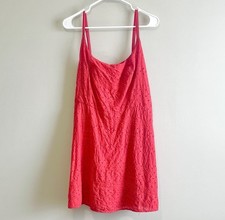 Old Navy Women's Fit & Flare Embroidered Cami Mini Dress Red Size XL