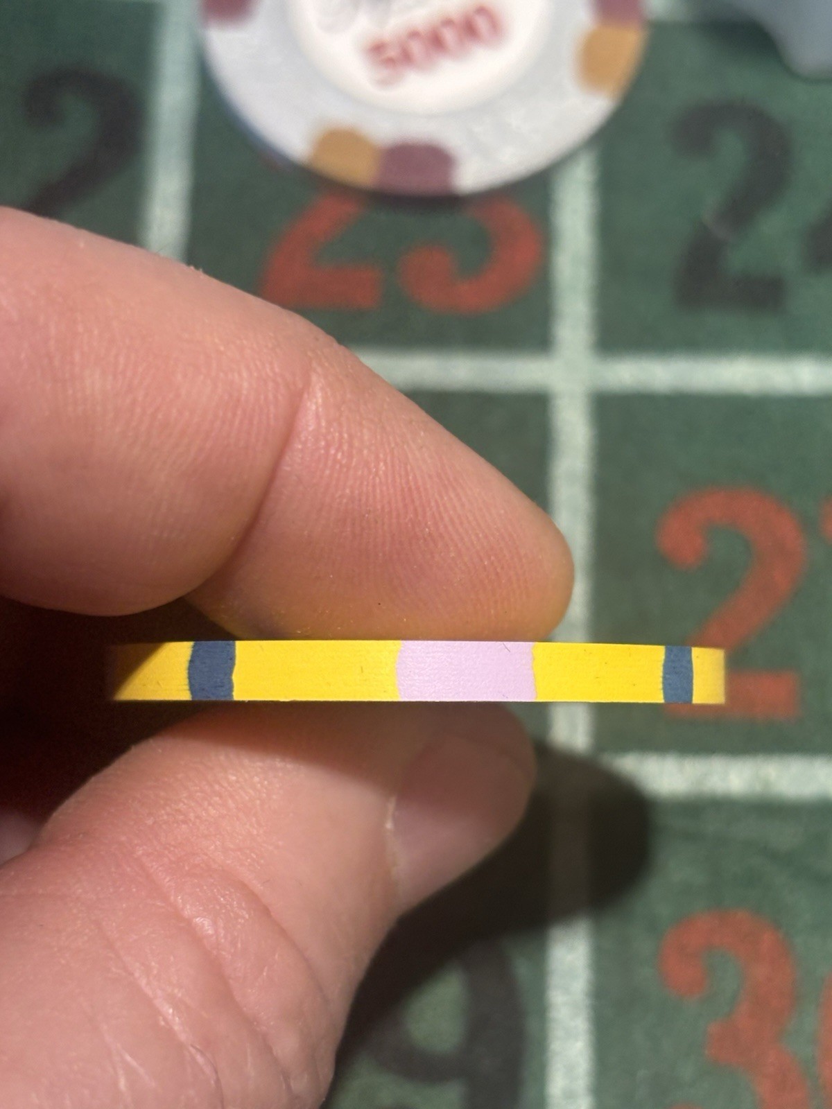 Rare SAMPLE SET Paulson World Top Hat And Cane WTHC Poker Chips Clay