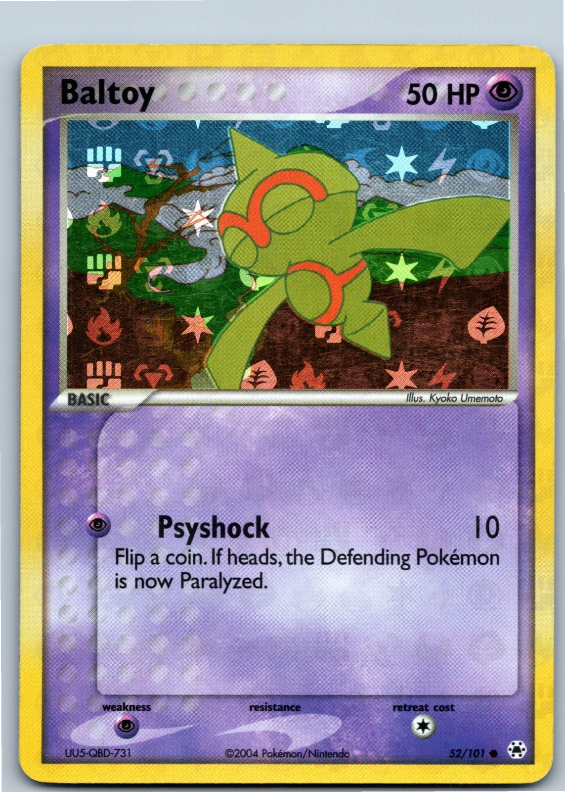Pokemon Card - Baltoy Hidden Legends 52/101 Reverse Holo