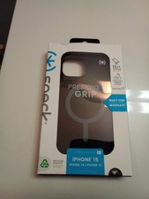 Speck Presidio2 Grip Apple iPhone 15 Pro ONLY - BLACK Magsafe Friendly