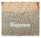 Bonnet tricot Supreme Block marron marron foncé NEUF à la main SS25