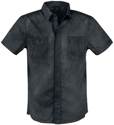 Brandit Kurzarmhemd Herren Roadstar schwarz