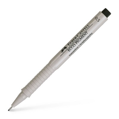 Ecco Pigment Fibre Tip Pens Pack of 10   0.5 mm