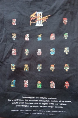 T-shirt Final Fantasy III Uniqlo 35e anniversaire Noir - Taille Japon -... - Photo 1/4