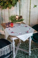 Vervaco Embroidery Kit: Tablecloth: Winter Christmas Landscape