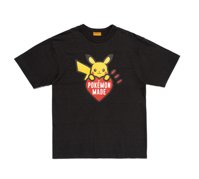 あ*さ様 human made POKÉMON MADE GRAPHIC T-S HUMAN MADE x Pokemon MADE GRAPHIC T-SHIRT RED Pikachu BLACK WHITE