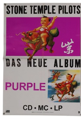 Stone Temple Pilots - Purple ORIGINAL 1994 Record Shop Poster 23''x 33''