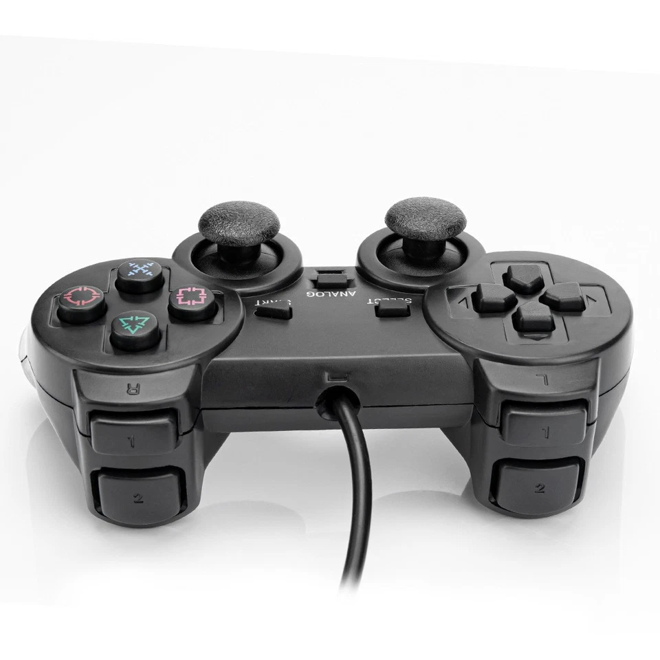 2-Pack PS2 Wired Game Controllers - for PS2 Console Single Vibration Function - Image 3 of 4