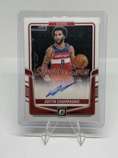 2024-25 Panini Donruss Signature Series Justin Champagnie #SS-JUS WIZARDS Auto